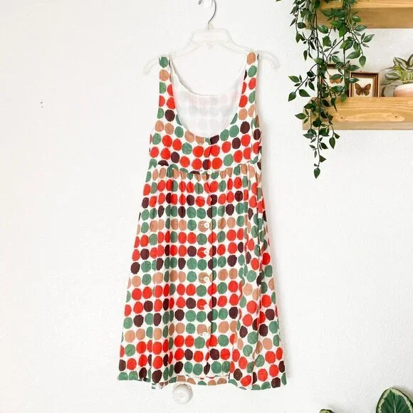 ☀️ J CREW Colorful Polka Dot Dress Size XS Teacher Preppy Casual Everyday Y2K - Picture 5 of 5